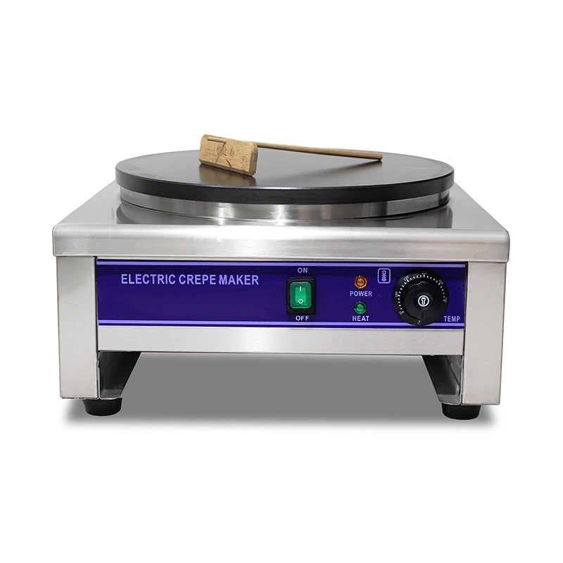 Elektrische Crêpes-Maschine aus Edelstahl mit Teflonbeschichtung
