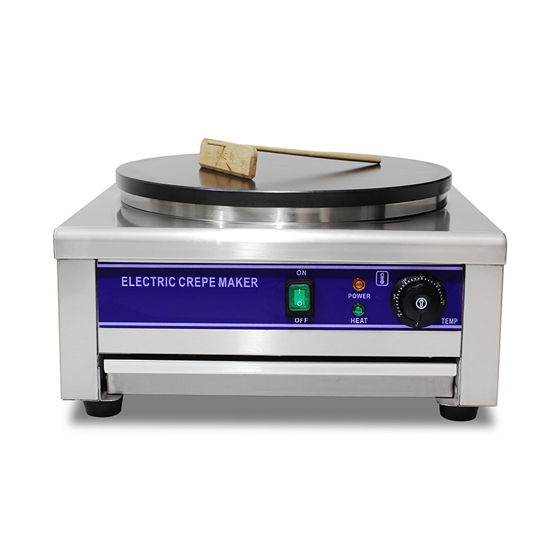 Elektrische Crêpes-Maschine aus Edelstahl mit Teflonbeschichtung