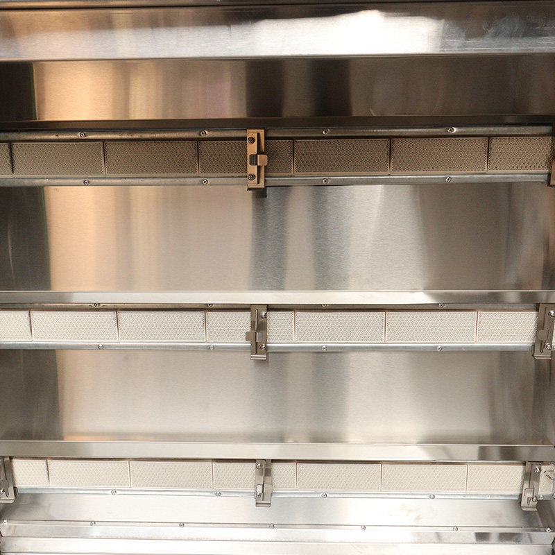 Hähnchenspießmaschine aus Edelstahl für Gewerbeküchen mit Erdgas/LPG