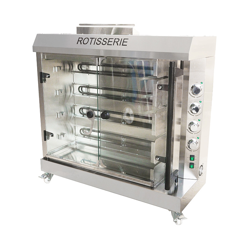 Hähnchenspießmaschine aus Edelstahl für Gewerbeküchen mit Erdgas/LPG