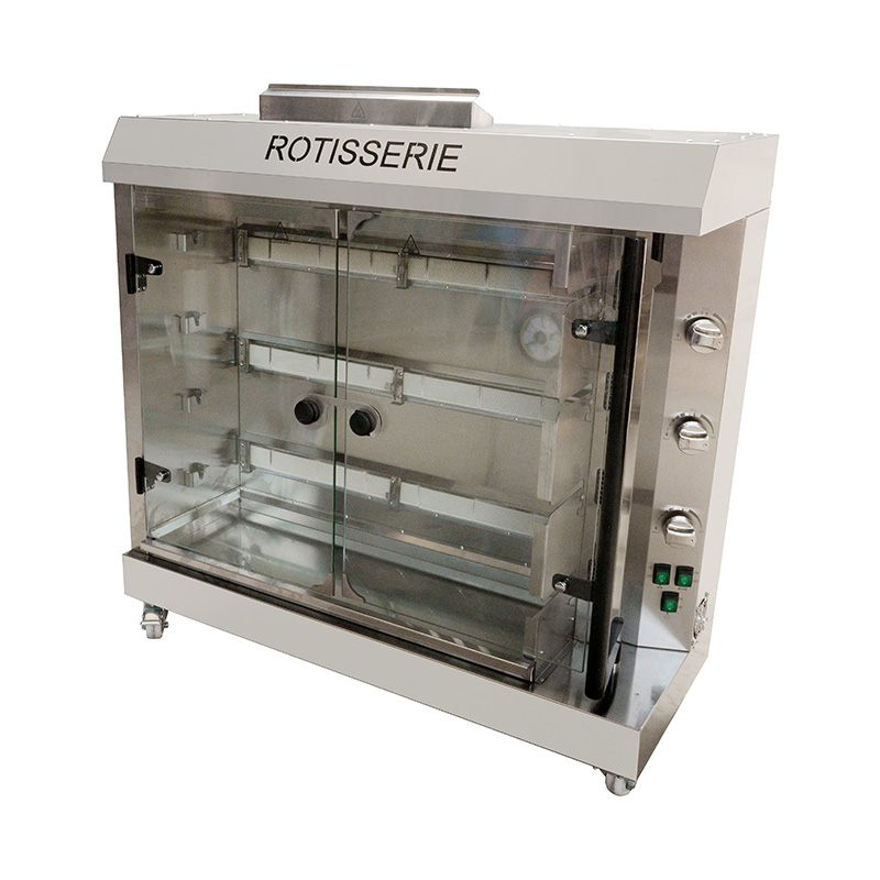 Hähnchenspießmaschine aus Edelstahl für Gewerbeküchen mit Erdgas/LPG