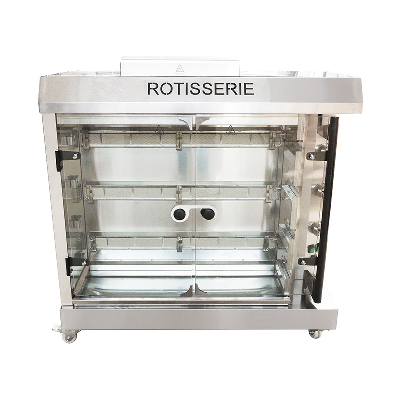Hähnchenspießmaschine aus Edelstahl für Gewerbeküchen mit Erdgas/LPG